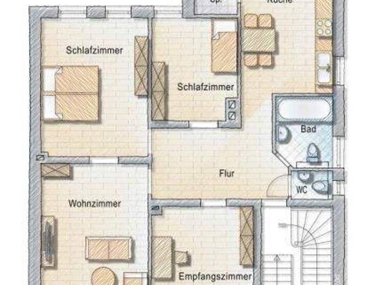 Wohnung zur Miete 750 € 4 Zimmer 104 m² 2. Geschoss frei ab sofort Werl 59457