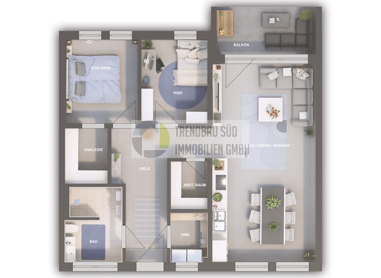 Wohnung zum Kauf - Erstbezug provisionsfrei 408.500 € 3,5 Zimmer 89,8 m² EG Dellmensinger Straße 9 Ersingen Erbach 89155