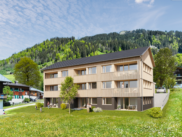 Wohnung zum Kauf - Erstbezug provisionsfrei 389.000 € 3 Zimmer 51,9 m² EG frei ab sofort Holderstauden 432 Schoppernau 6886