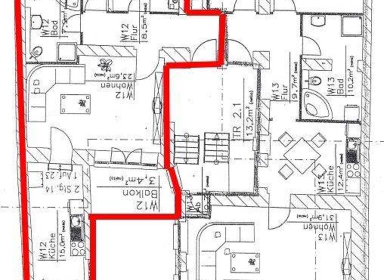 Wohnung zur Miete 670 € 3 Zimmer 93 m² 2. Geschoss Brüderstraße 14 Altstadt Görlitz 02826