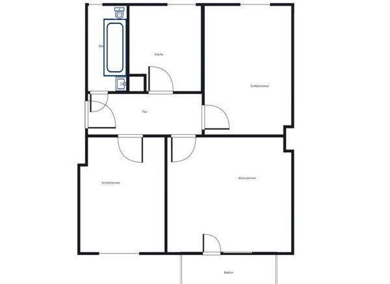 Wohnung zur Miete 657 € 3 Zimmer 64,1 m² frei ab 08.03.2026 Siegfriedstr. 53 Braunschweig 38106