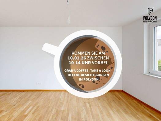 Wohnung zur Miete - Erstbezug 1.140 € 2 Zimmer 65,9 m² 3. Geschoss Happelstraße 39 Heilbronn 74074