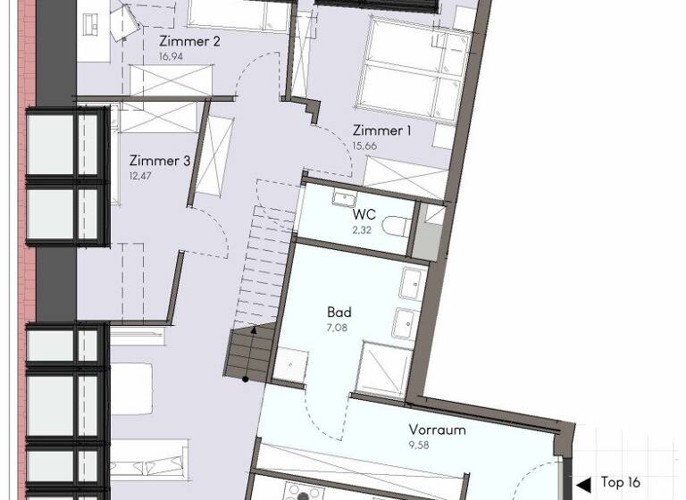 Wohnung zum Kauf - Erstbezug 661.200 € 4 Zimmer 107,6 m² 2. Geschoss Doktor Karl Renner-Platz Traiskirchen 2514