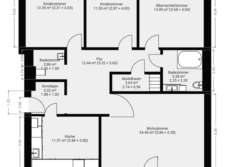 Wohnung zum Kauf 360.000 € 4 Zimmer 104 m² EG Heideviertel Hannover 30625