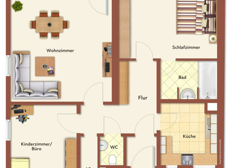 Wohnung zum Kauf 235.000 € 3 Zimmer 72,8 m² 7. Geschoss Schwaig 90571
