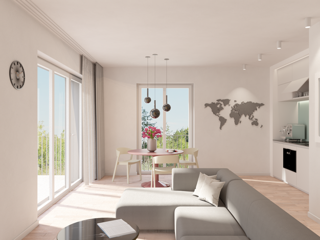 Wohnung zum Kauf - Neubau provisionsfrei 694.900 € 3 Zimmer 88,1 m² 2. Geschoss Brühler Straße 52-54 Raderberg Köln 50968