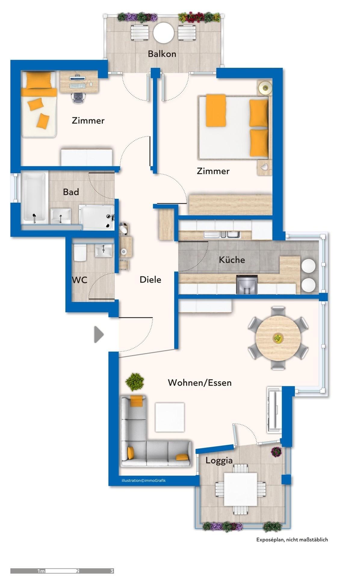 Wohnung zum Kauf 329.000 € 3,5 Zimmer 77 m²<br/>Wohnfläche Sulzgries Esslingen 73733