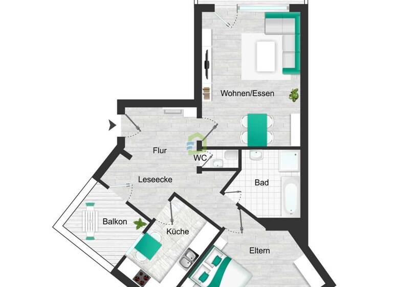 Wohnung zum Kauf provisionsfrei 295.000 € 2 Zimmer 82,6 m²<br/>Wohnfläche 3.<br/>Geschoss Metzingen Metzingen 72555