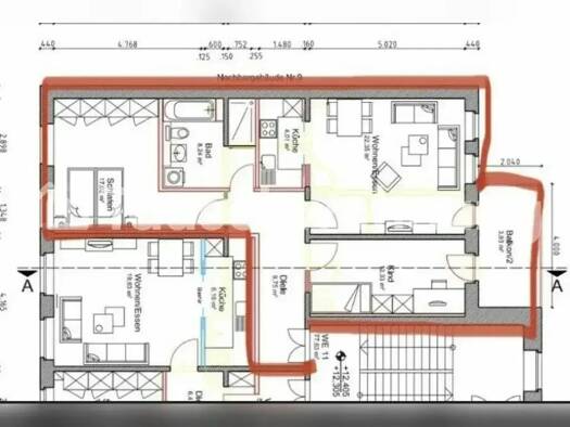 Wohnung zur Miete Tauschwohnung 800 € 3 Zimmer 75 m² 3. Geschoss Zentrum-Nord Leipzig 04105