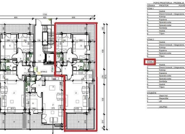 Wohnung zum Kauf 222.000 € 3 Zimmer 77 m² Buje