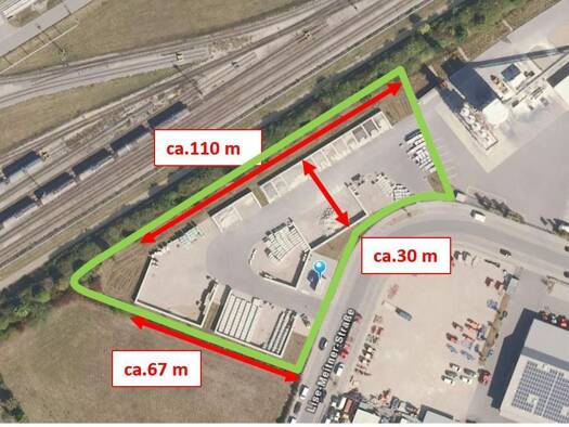 Grundstück zur Miete 6.697 m² Grundstück frei ab sofort Lise-Meitner-Straße 11 Feldkirchen Ingolstadt 85055