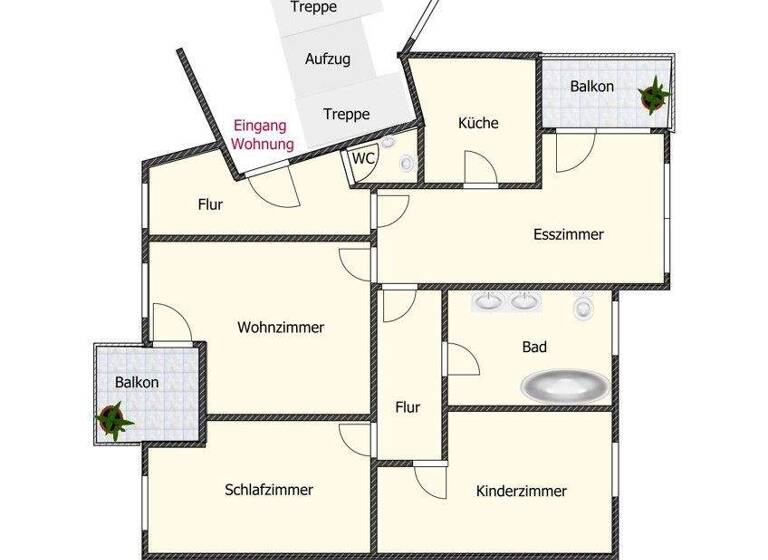 Wohnung zur Miete 830 € 4 Zimmer 105 m² frei ab 01.05.2026 Geislingen Geislingen an der Steige 73312