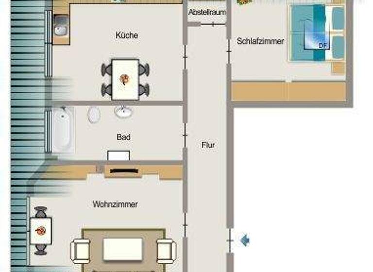 Wohnung zur Miete 520 € 2,5 Zimmer 54,7 m² 3. Geschoss frei ab 16.04.2026 Am Alfredspark 7 Holsterhausen Essen 45145