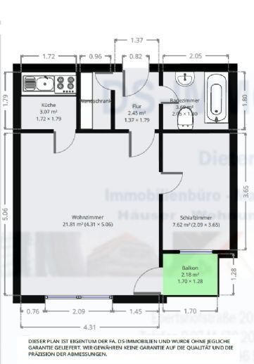 Studio zur Miete 415 € 2 Zimmer 40 m²<br/>Wohnfläche 3.<br/>Geschoss ab sofort<br/>Verfügbarkeit Kurhausstraße 25b Bad Kissingen Bad Kissingen 97688