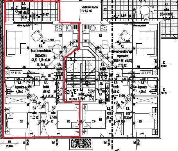 Wohnung zum Kauf 217.700 € 1 Zimmer 69 m²<br/>Wohnfläche 1.<br/>Geschoss Valbandon 52100