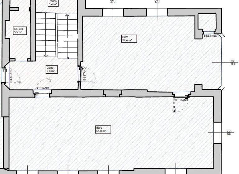 Büro zur Miete 984 € 2 Zimmer 98,4 m² Bürofläche Kirchberg-Thening 4062