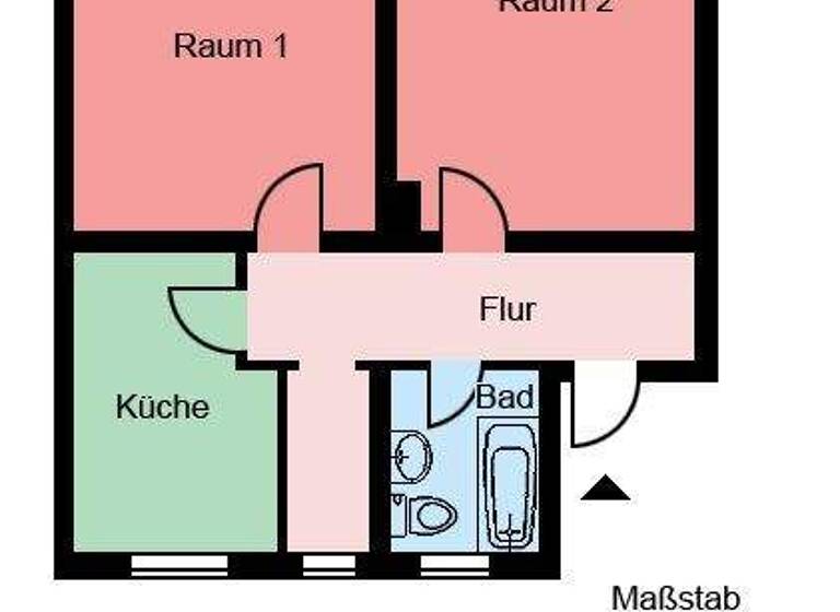 Wohnung zur Miete 439 € 2 Zimmer 59,3 m² 2. Geschoss Von-Lilien-Straße 28 Mitte Menden 58706