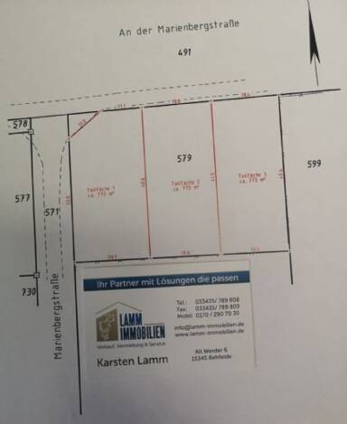 Grundstück zum Kauf 228.000 € 772 m² Grundstück An der Marienbergstr. Herrensee Rehfelde 15345