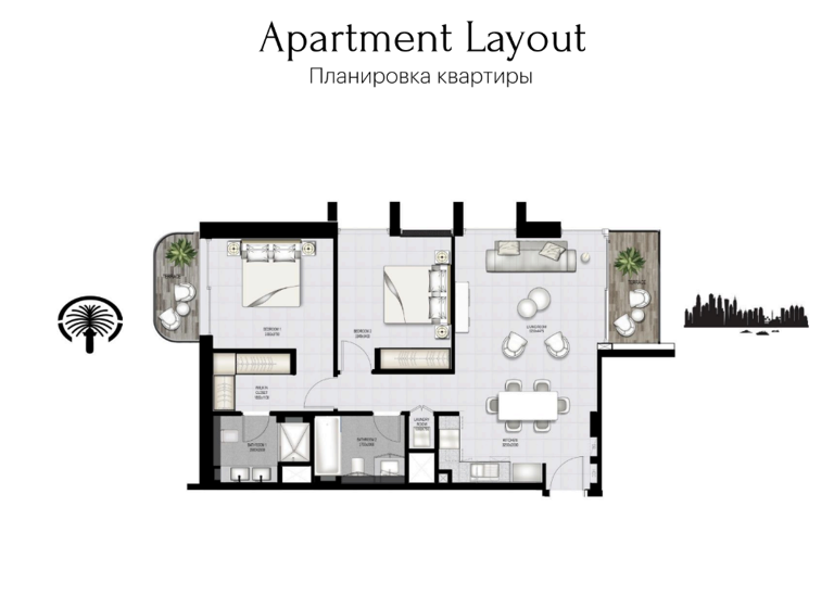 Wohnung zum Kauf 1.291.869 € 3 Zimmer 103 m² Dubai