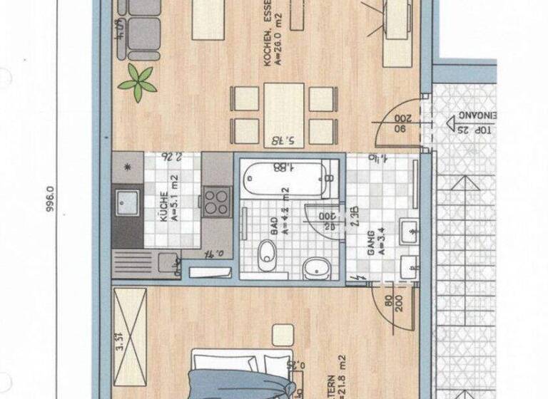 Wohnung zur Miete 849 € 2 Zimmer 55 m² frei ab 01.05.2026 Andreas-Hofer-Straße 7 Hohenems 6845