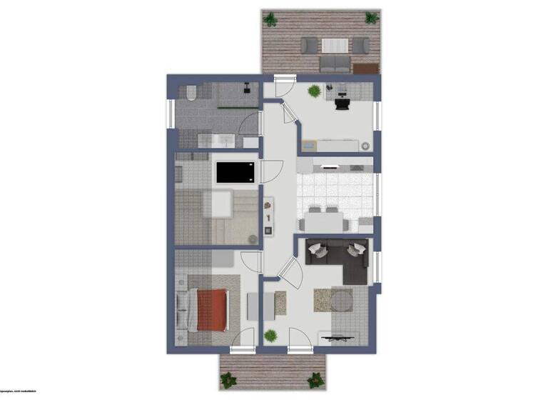 Wohnung zum Kauf 184.000 € 3 Zimmer 57 m² Aurach 91589