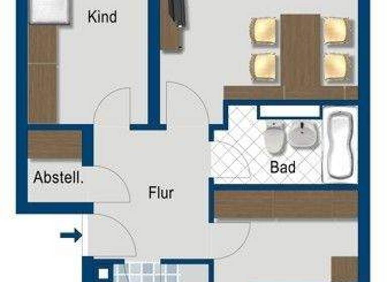 Wohnung zur Miete 689 € 3 Zimmer 69 m² 2. Geschoss frei ab 08.03.2026 Ollenhauerstr. 9 Großauheim Hanau 63457