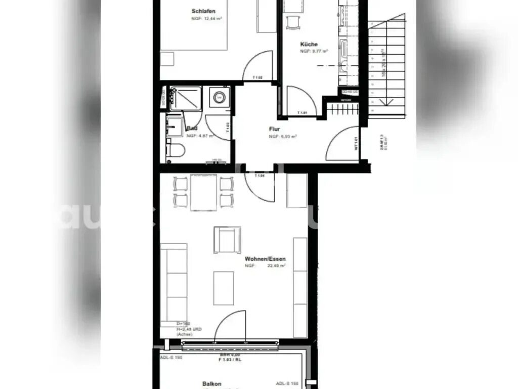 Wohnung zur Miete 906 € 2 Zimmer 56 m²<br/>Wohnfläche 1.<br/>Geschoss Bornstedt Potsdam 14469