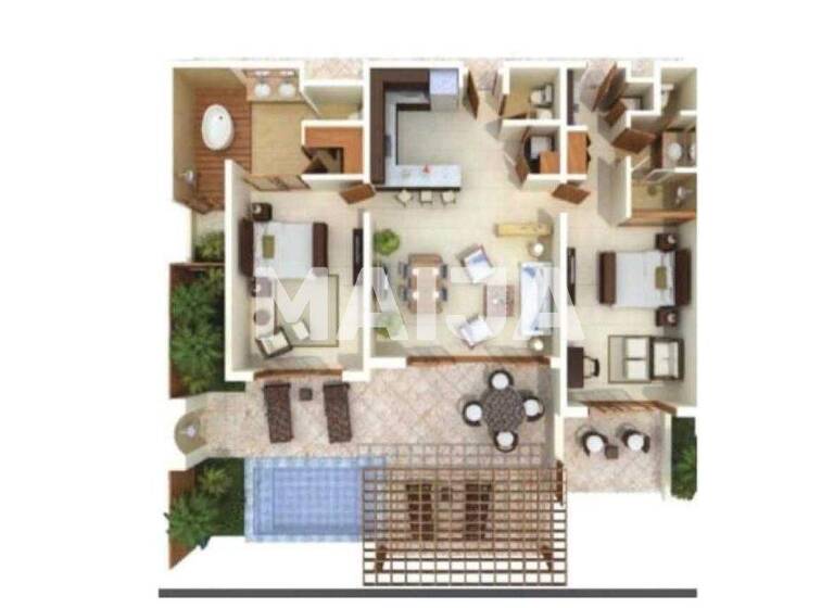 Studio zum Kauf 1.195.155 € 3 Zimmer 243,2 m² 1. Geschoss Beach front appartment Cap Cana Cap Cana Cap Cana