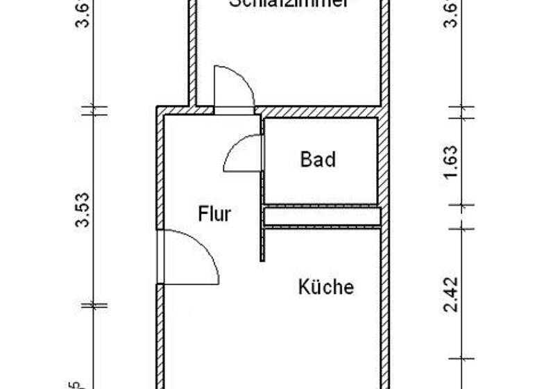 Wohnung zur Miete 277 € 2 Zimmer 39,5 m² 1. Geschoss Am Stadtblick 22 Neustädter Feld Magdeburg 39128