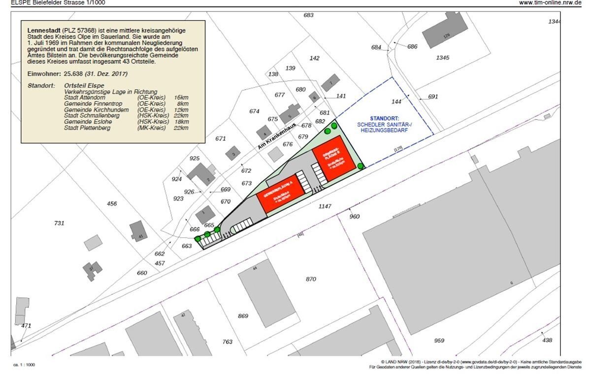 Produktionshalle zur Miete 500 m²<br/>Lagerfläche Elspe Lennestadt 57368