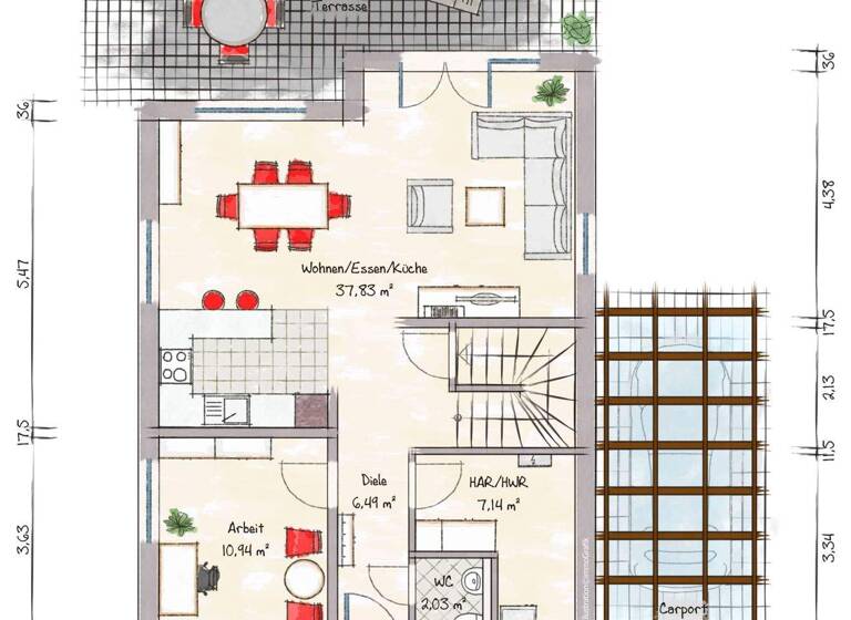 Einfamilienhaus zum Kauf provisionsfrei 497.900 € 4 Zimmer 135 m² 540 m² Grundstück Waddenhausen Lage 32791