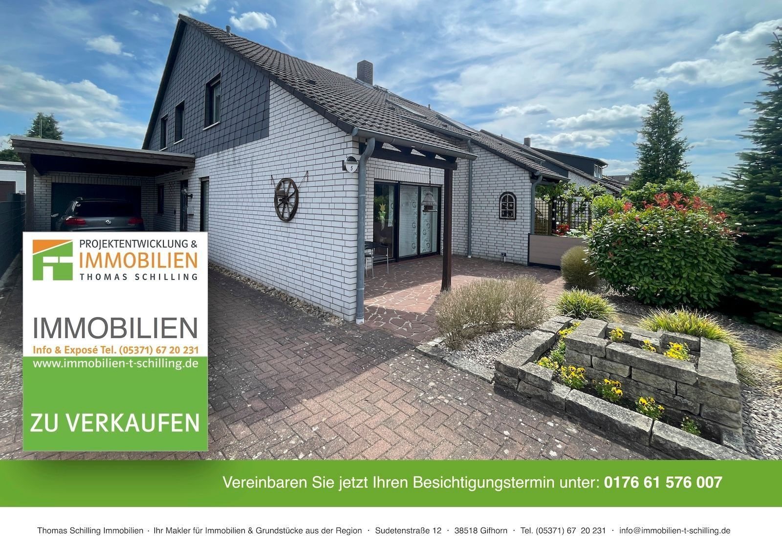 Doppelhaushälfte zum Kauf 280.000 € 4 Zimmer 125 m²<br/>Wohnfläche 446 m²<br/>Grundstück Beethovenstraße 5 Gifhorn Gifhorn 38518