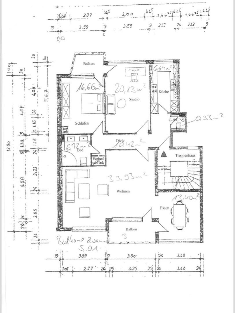 Wohnung zum Kauf provisionsfrei 919.000 € 3,5 Zimmer 120 m²<br/>Wohnfläche 2.<br/>Geschoss Düsseltal Düsseldorf 40237