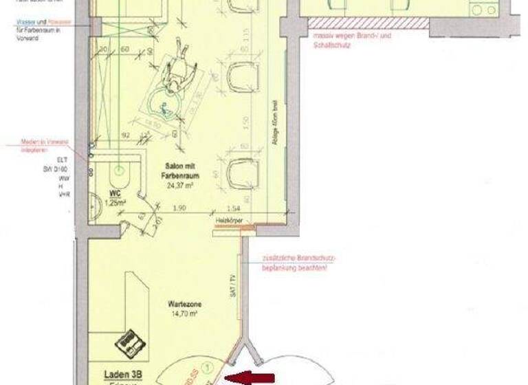 Bürofläche zur Miete provisionsfrei 400 € 53 m² Bürofläche Schmiedestraße 2 Weißwasser 02943