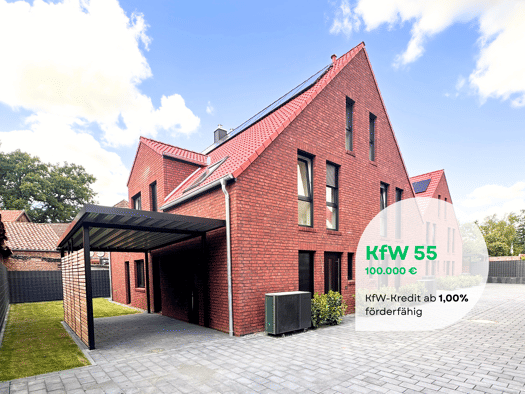 Doppelhaushälfte zum Kauf - Erstbezug 468.000 € 1 Zimmer 128 m² 303 m² Grundstück frei ab sofort Kleinburgwedel Burgwedel 30938