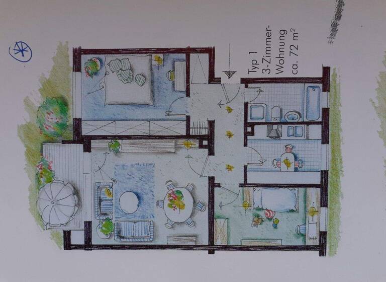 Wohnung zum Kauf provisionsfrei 349.000 € 3 Zimmer 72,1 m² 4. Geschoss Oststadt Karlsruhe 76131