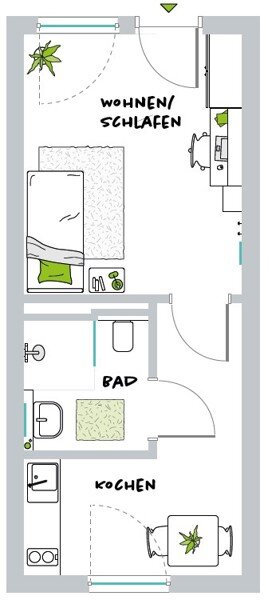 Wohnung zur Miete 616 € 1 Zimmer 30,5 m²<br/>Wohnfläche 2.<br/>Geschoss 01.12.2024<br/>Verfügbarkeit Heinrichstraße 85 Mörsenbroich Düsseldorf-Düsseltal 40239