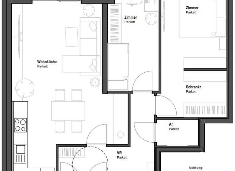 Wohnung zum Kauf - Erstbezug 488.351 € 3 Zimmer 70,9 m² 2. Geschoss frei ab sofort Erlaaer Straße 150 Wien 1230