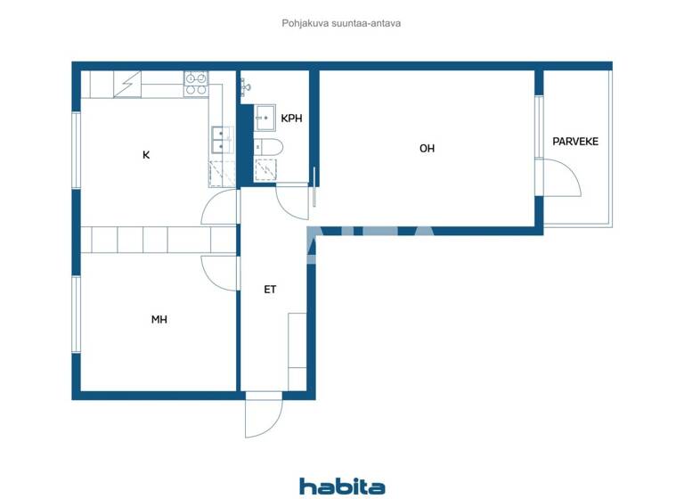 Studio zum Kauf 39.000 € 2 Zimmer 57,5 m² 2. Geschoss Ruoritie 4 Kuopio 70460