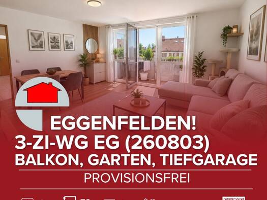 Wohnung zum Kauf provisionsfrei 199.000 € 3 Zimmer 76 m² EG Eggenfelden Eggenfelden 84307