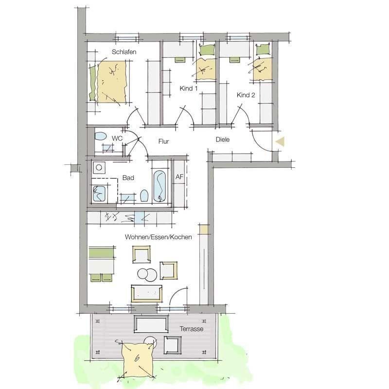 Wohnung zum Kauf provisionsfrei 502.486 € 4 Zimmer 93,4 m²<br/>Wohnfläche EG<br/>Geschoss ab sofort<br/>Verfügbarkeit Van-Gogh-Straße Kornburg / Worzeldorf Nürnberg 90455