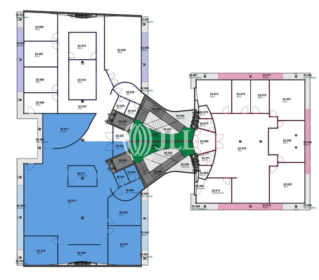 Bürofläche zur Miete provisionsfrei 20 € 720 m²<br/>Bürofläche ab 212 m²<br/>Teilbarkeit Wilmersdorf Berlin 10709