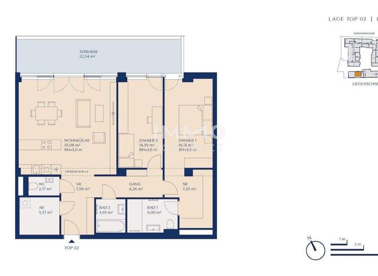 Wohnung zum Kauf provisionsfrei 659.000 € 3 Zimmer 104 m² EG Wien 1230