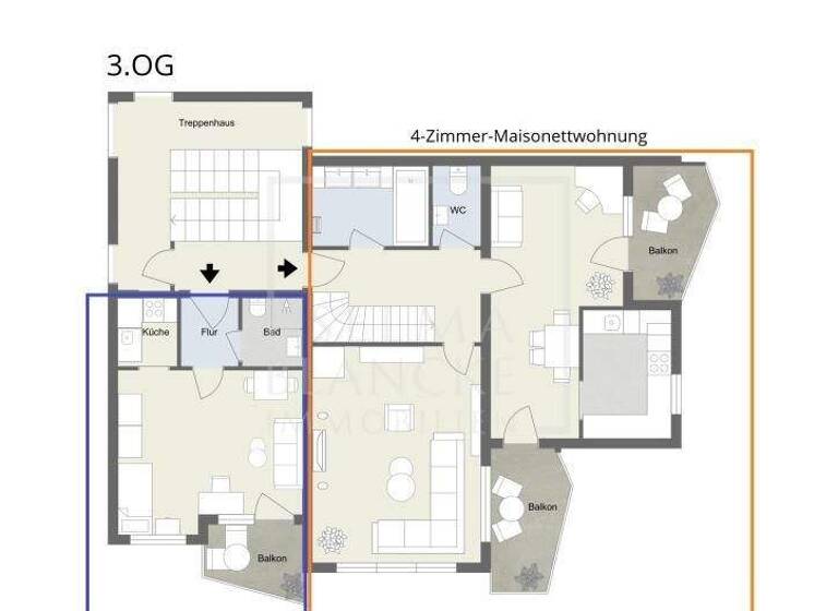 Maisonette zum Kauf 265.000 € 4 Zimmer 117,9 m² 3. Geschoss frei ab sofort Königsbergstraße 23 St. Georgen Bayreuth 95448