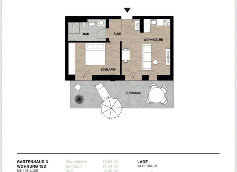 Wohnung zum Kauf provisionsfrei 345.000 € 2 Zimmer 49,7 m² Wolkersdorf Traunstein 83278