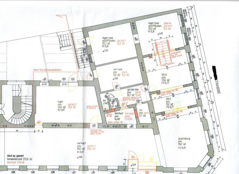Ladenfläche zur Miete 3.837 € 7 Zimmer Wien 1070