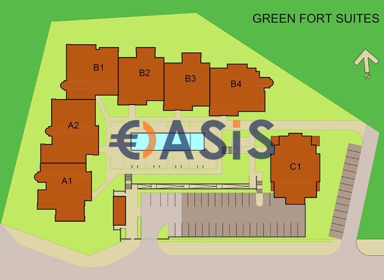Studio zum Kauf provisionsfrei 99.000 € 1 Zimmer 42 m² 5. Geschoss Slnchev Bryag Sunny Beach 8240