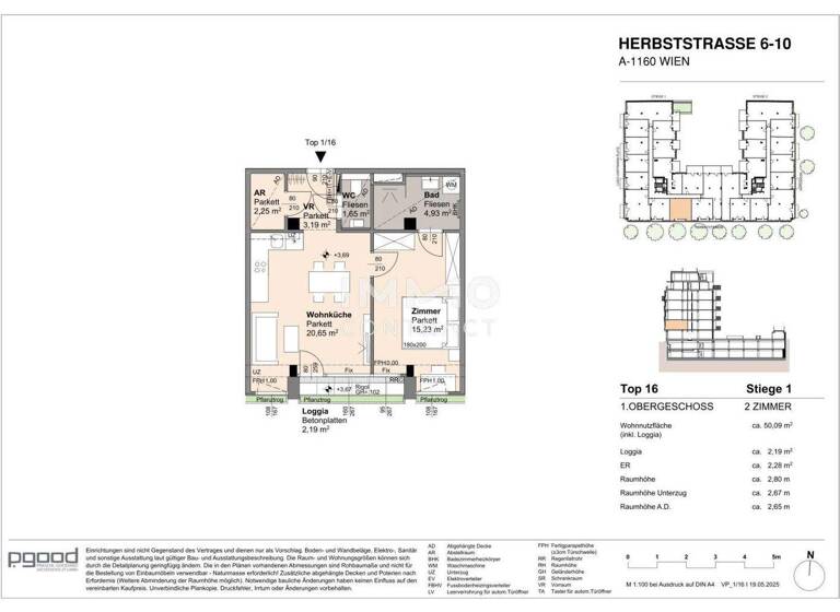 Wohnung zum Kauf 316.800 € 2 Zimmer 47,9 m² frei ab 01.09.2028 Wien 1160