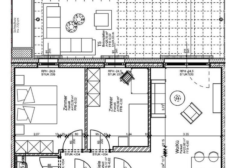Wohnung zur Miete 1.100 € 3 Zimmer 66,6 m² frei ab 14.04.2026 Richtstraße 29/5 Auen Villach 9500