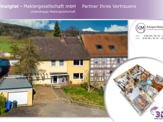 Einfamilienhaus zum Kauf 275.000 € 6 Zimmer 155 m² 520 m² Grundstück frei ab sofort Salmünster Bad Soden-Salmünster 63628